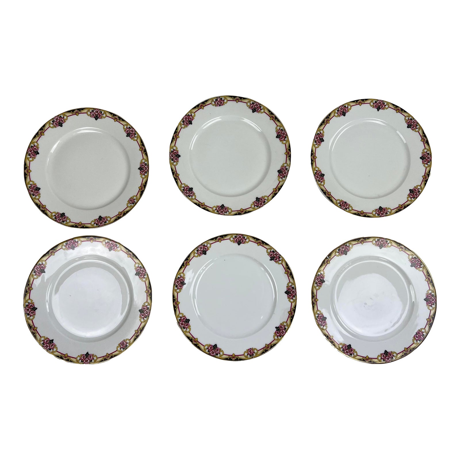 Limoges P & P France Porcelain Plates Set of 6 Chairish