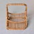 Chestnut Mid-Century Italian Albini-Style Bamboo Magazine Basket For Sale - Image 8 of 11