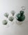 Metal Vintage Italian Blue Murano Glass Liqueur Decanter Glasses with Hand Painted Gilt Details, 1950s, Set of 5 For Sale - Image 7 of 15