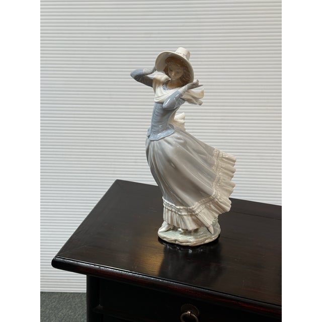 Ceramic Lladró Spring Breeze Porcelain Figurine, Signed For Sale - Image 7 of 12