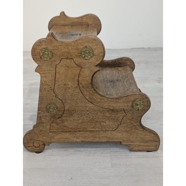 Vintage Wooden Step Stool, 1962 For Sale - Image 9 of 14