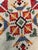 Farmhouse Vintage Hand Embroidered Linen Tablecloth-a Geometric Folk Inspired Cross Stitch Design For Sale - Image 3 of 4