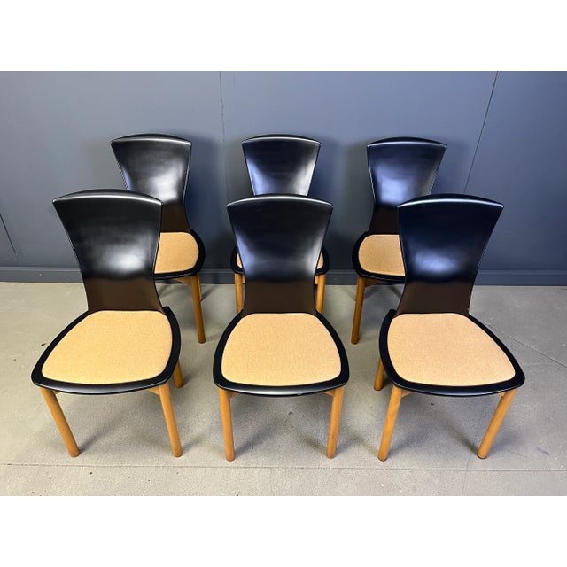 Vintage Pelope Dining Chairs by Francesco Binfarè for Cassina, 1990s, Set of 6 For Sale - Image 13 of 15