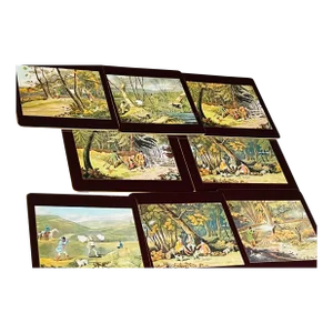 Vintage Sheraton 2 Placemats and Coaster, Set of 6