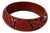 Vintage Red Cinnabar Bangle Bracelet For Sale