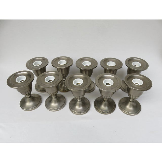 Antique Art Nouveau Ceiling Lights, Set of 10 For Sale - Image 9 of 18