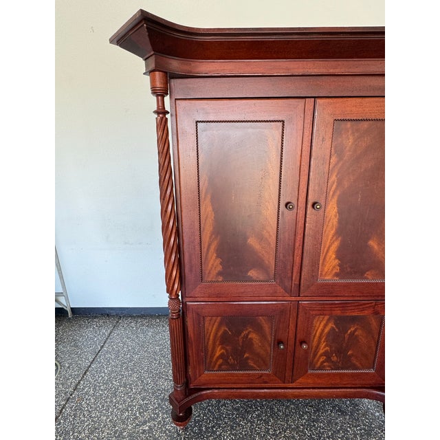 Baker, Knapp & Tubbs 1990s Baker Furniture Milling Road Armoire For Sale - Image 4 of 12