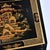 Black Lacquer Hand Painted Asian Chinoiserie Black Lacquer Secretary Writing Desk For Sale - Image 11 of 13
