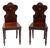 Early 19th Century Pair of English Regency Hall Chairs For Sale