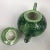 Late 20th Century Italian Green Oak Leaf Vietri Foglia Ceramic Tea Pot For Sale - Image 5 of 7