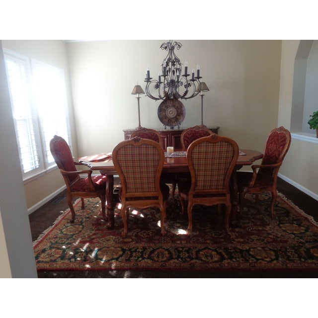 Traditional Century Furniture Couer De France Cherrywood Provincial Dining Table & 6 Chairs For Sale - Image 3 of 12
