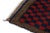 1950s 1950s Vintage Tulu Rug in Red, Blue, Brown, White Geometric Pattern For Sale - Image 5 of 7