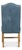 2020s Blue Leather Wingback Dining Chairs, High Back, Sets of 2 For Sale - Image 5 of 11