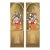 Pair of Monumental Hand-Painted Floral Trompe L’Oeil Architectural Panels, 1980s–90s For Sale