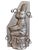 Charming vintage two-piece metal chocolate bunny mold featuring a beautifully detailed Easter rabbit holding a woven...