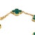 Vca 18k Yellow Gold Malachite Alhambra Bracelet For Sale - Image 9 of 9