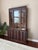 Vintage MCM Tobago Style Lighted China Cabinet A great project piece! Would look fantastic painted in a matching maroon-...