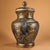 Art Deco Bronze Lidded Jar With Gold Inlay - Archaic Style Vessel For Sale - Image 3 of 10