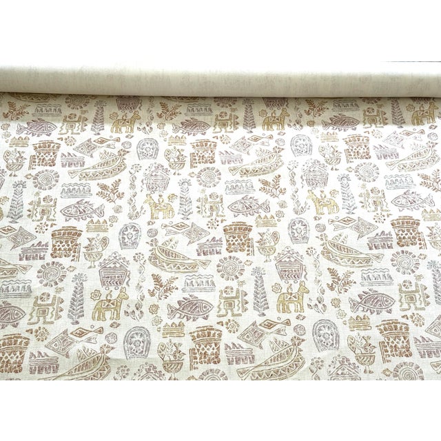 Barry Dixon for Vervain "Maya" Fabric - 3.75 Yards For Sale - Image 4 of 7