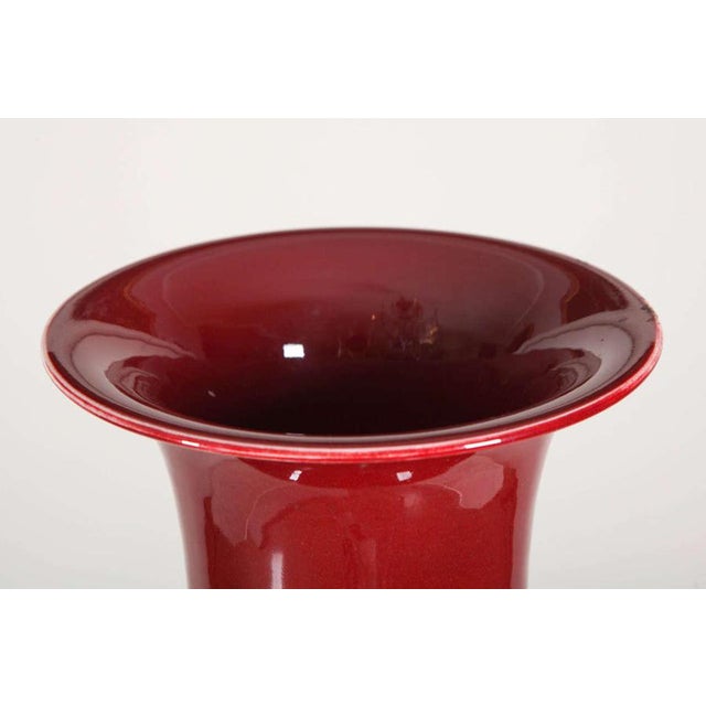 Large Sang-De-Boeuf Glazed Vases, Early 20th Century, Set of 2 For Sale - Image 3 of 7