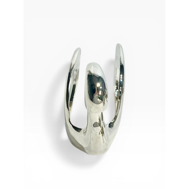 Metal Vintage Set of 12 Silver Plate Swan Napkin Rings For Sale - Image 7 of 8