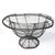 Black Vintage French-Style Hand-Wrought Wire Pedestal Fruit Basket / Compote For Sale - Image 8 of 8