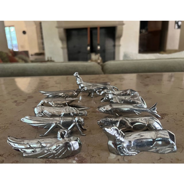 Art Deco Set of 12 Knife Rests in the Art Deco Style of Christofle For Sale - Image 3 of 11