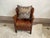 Vintage Distressed Brown Leather Club Chair For Sale - Image 16 of 17