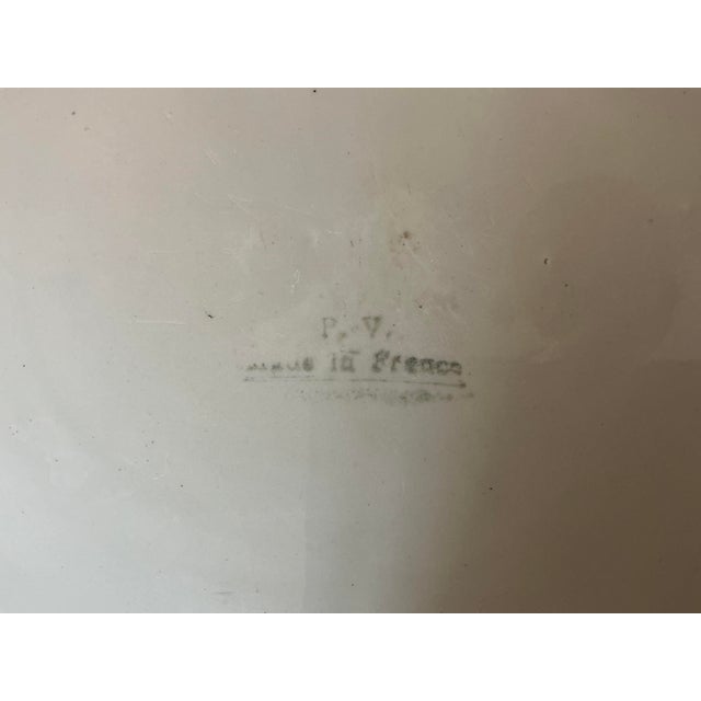 1950s 1950s French Quimper "Freedom" Platter or Cake Plate For Sale - Image 5 of 5