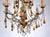 Gilded Metal and Murano Glass Drop Chandelier, 1940s For Sale - Image 10 of 12