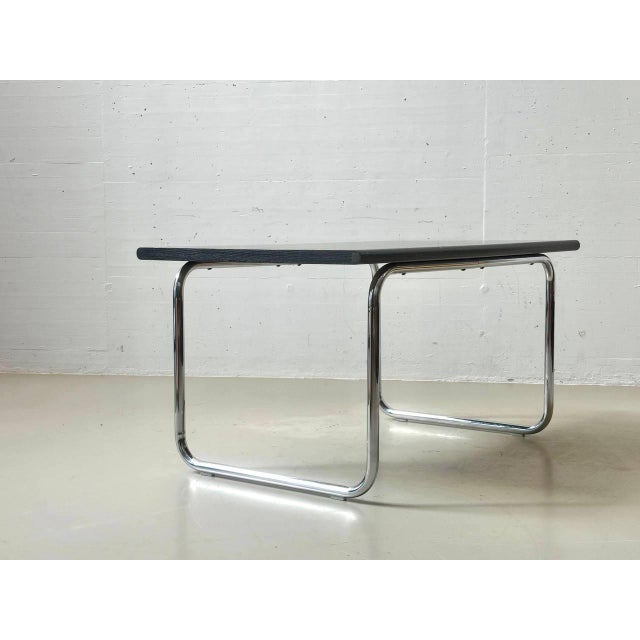 An elegant vintage designer dining table by Victoria Baar from the 1970s. This table is a prime example of the Bauhaus-...