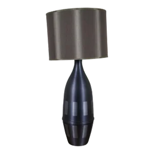 Late 20th Century Babette Holland Spun Metal Juggler Lamp Graphite Gray Geometric