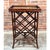 Hollywood Regency Bamboo Mid-Century Style Tall Rattan Tray Top Side Table For Sale - Image 3 of 5