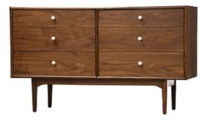 1960s Refinished Kipp Stewart Declaration 52” Dresser for Drexel
