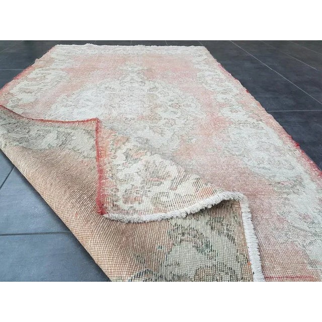 1960s Vintage Bohemian Rug- 3′10″ × 7′3″ For Sale - Image 5 of 11