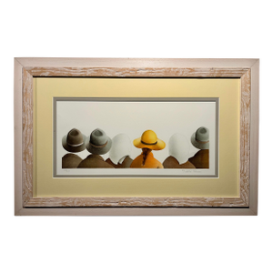 1980s Vintage "Mis Amigos” Limited Edition Lithograph by Michele Lehmann Signed, Framed