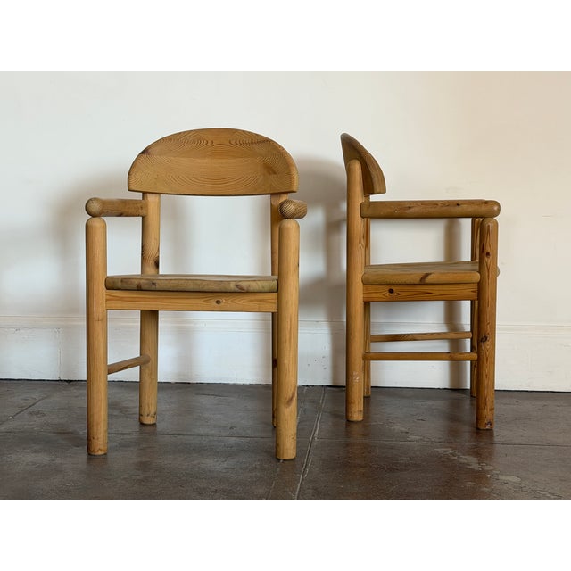 Vintage 1970s Rainer Daumiller Solid Pine Accent Chairs For Sale - Image 13 of 18