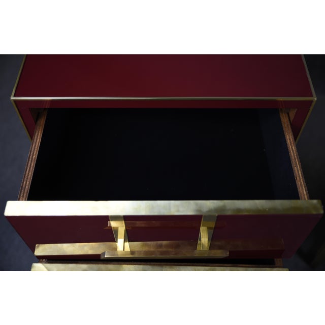 Wood Murano Glass Bedside Tables from Justfurnituress SRL, Set of 2 For Sale - Image 7 of 17