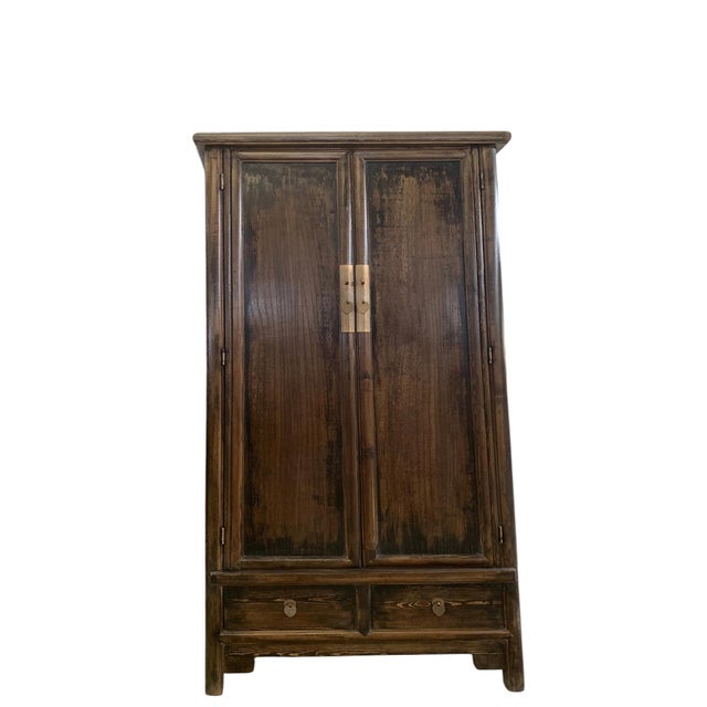 Asian Armoire Cabinet 2 Door Cabinet For Sale