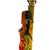 1950s Mid-Century Modern Hand Painted Hawaiian Hula Resin Table Lamp by Santana W/ Wipplestitch Shade For Sale - Image 9 of 10