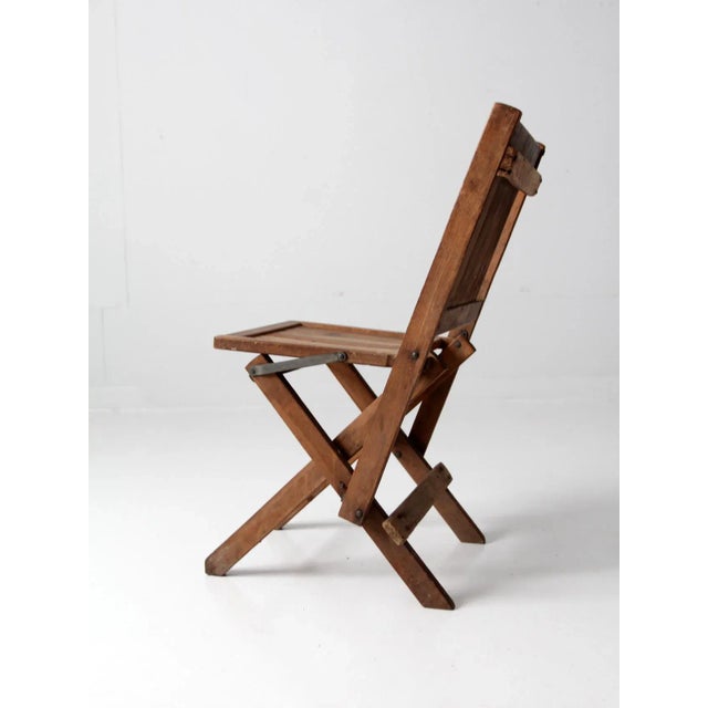 椅子 vintage folding chair Vintage Wood Folding Chair - Etsy