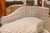 Modern Vintage Post Modern Plinth Base Beige Tweed Fabric Chaise Sofa Lounge Chair For Sale - Image 3 of 6