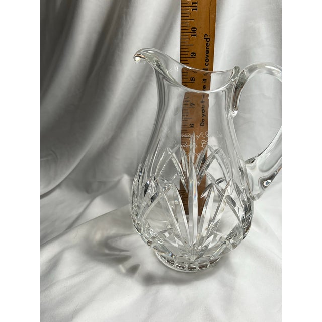 Glass Vintage University of Florida Waterford Crystal Pitcher For Sale - Image 7 of 9