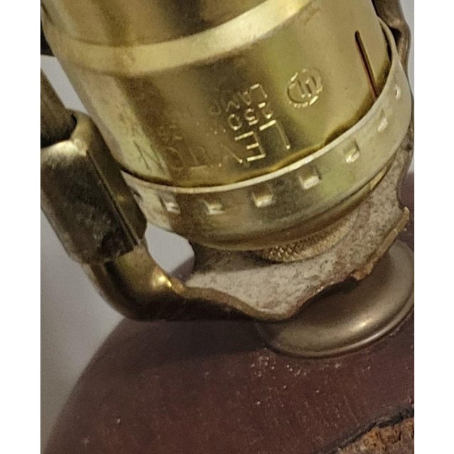 Vintage 1970s Kohler Sculptural Burl Wood Lamp With Pierced Copper Shade For Sale - Image 15 of 18