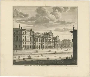 Elandt, Collegio Di Propaganda Fide in Rome, 1704, Print