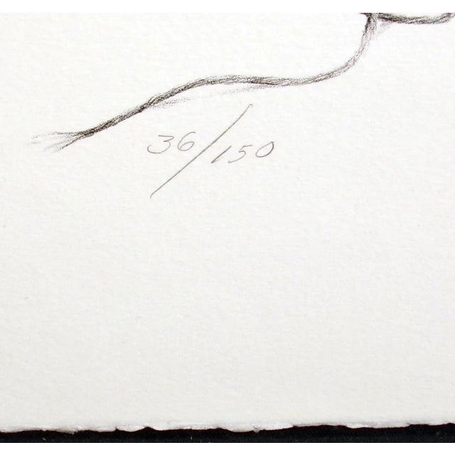 1970s Realist Charles H. Thies Untitled Vintage Lithograph Art Print on Paper For Sale - Image 5 of 6