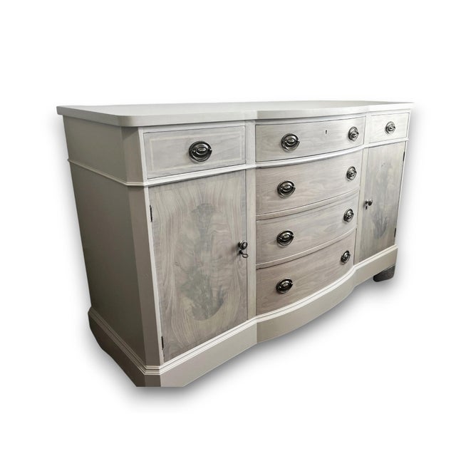 George Hepplewhite Hepplewhite Coastal Creams Solid Wood Buffet/Sideboard/Credenza For Sale - Image 4 of 7