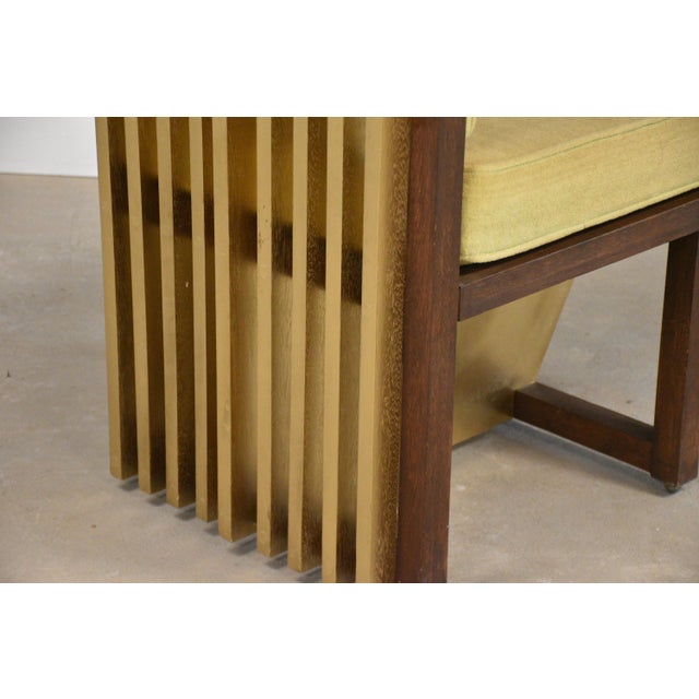 1980s Mahogany and Gold King Sitting Dining Chair For Sale - Image 9 of 9