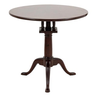 George III Style Mahogany Tripod Table For Sale