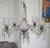 Beautifull 5 arm 1950's chandelier made of chrystal and glass.